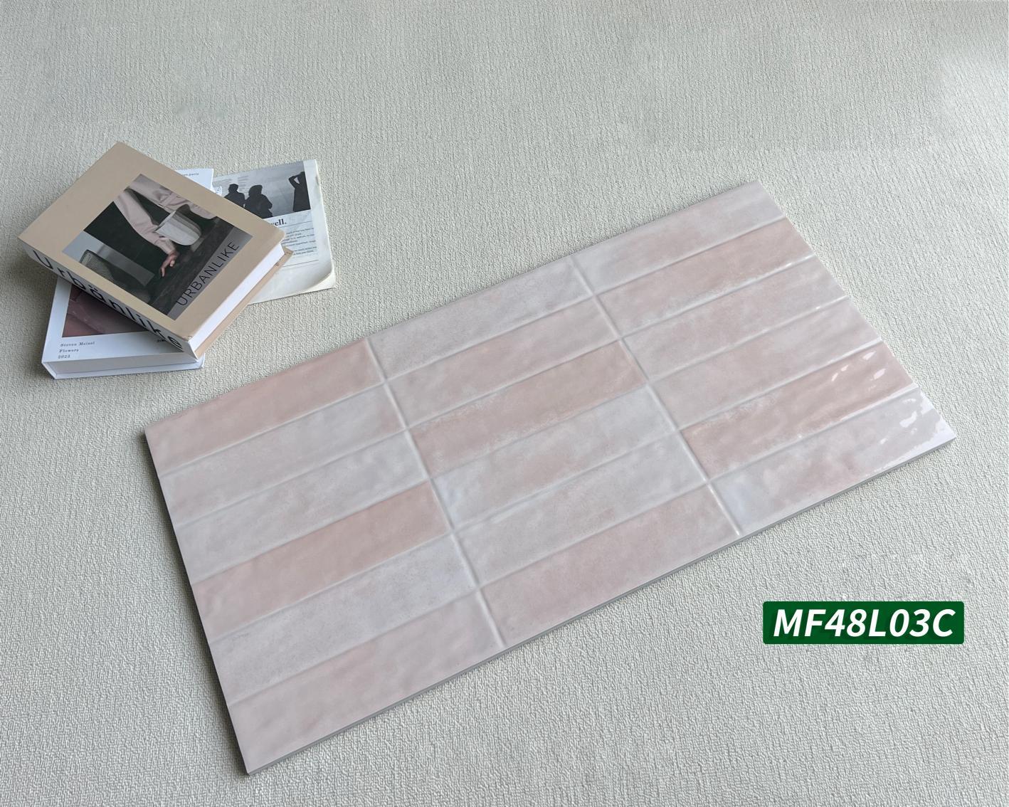 Gạch ốp tường giả thẻ 40x80cm men bóng mã MF48L03C
