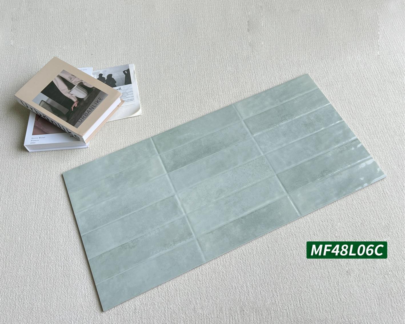 Gạch ốp tường giả thẻ 40x80cm men bóng mã MF48L06C