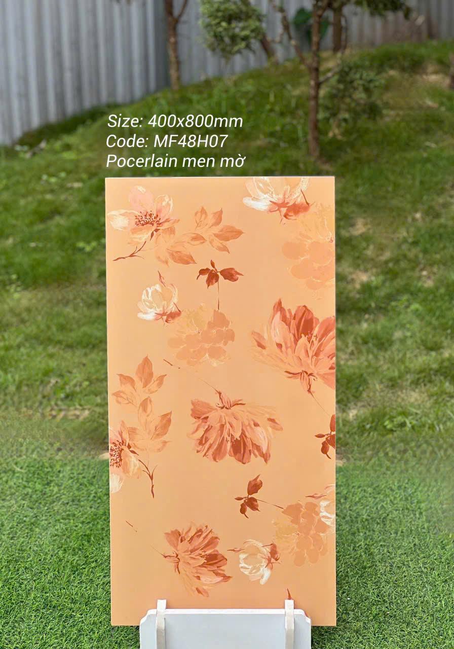 Gạch ốp tường họa tiết hoa 40x80cm mã MF48H07